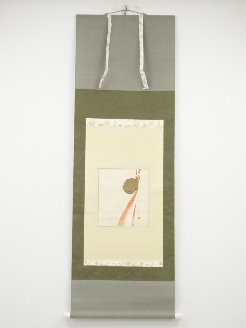 JAPANESE HANGING SCROLL / HAND PAINTED / BELL